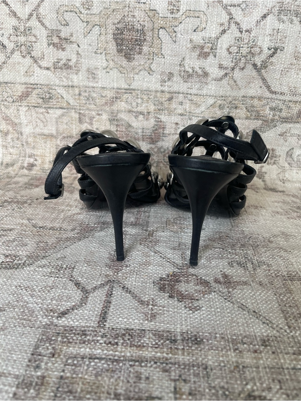 Alexander Wang Black Rubie Pearl Slingback Heels - Picture 8 of 11
